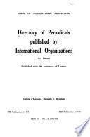 Directory of Periodicals Published by International Organizations