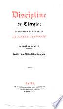 Disciplina Clericalis. Discipline de Clergie ; Traduction de l'ouvrage (Societe des Bibliophiles francais)