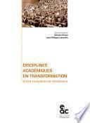 Disciplines académiques en transformation