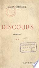 Discours (2). 1906-1909