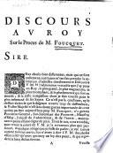 Discours au roy sur le proces de M. Foucquet