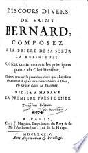 Discours divers composez à la prière de sa soeur la religieuse