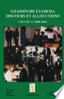 Livre Discours et allocutions: 2000-2004