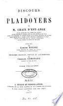 Discours et plaidoyers