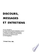 Discours, messages et entretiens de Son Excellence le général-major Habyarimana Juvénal, president de la République rwandaise et