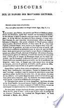 Discours sur le danger des mauvaises lectures