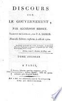 Discours Sur Le Gouvernement