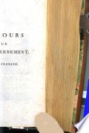 Discours sur le gouvernement