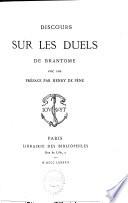 Discours sur les duels