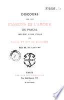 Discours sur les passions de l'amour