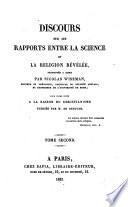Discours sur les rapports entre la science et la religion révélée... pour faire suite à La Raison du Christianisme