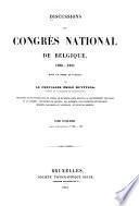Discussions du Congrès national de Belgique, 1830-1831