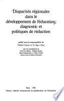 Disparités régionales dans le développement de l'éducation
