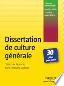 Dissertation de culture générale