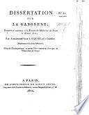 Dissertation sur la gangrène, etc