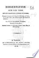 Dissertation sur les Vers que l'on observe dans l'intestin de l'homme