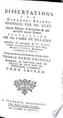 Dissertations sur différens sujets