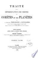 Dissertations sur la théorie des comètes