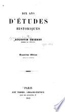 Dix ans d'études historiques