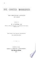 Dix contes modernes des meilleurs auteurs du jour