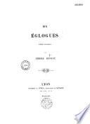 Dix églogues. Poèmes bucoliques