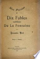 Dix fables oubliées de la fontaine