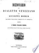Dizionario del dialetto veneziano