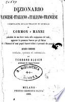 Dizionario francese-italiano e italiano-francese compilato sulle tracce di quello di Cormon e Manni