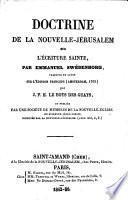 Doctrine de la Nouvelle Jérusalem sur l'Ecriture sainte