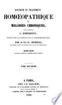 Doctrine et traitement homoeopathique des maladies chroniques