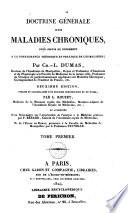 Doctrine générale des maladies chroniques