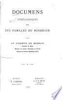 Documens généalogiques sur des familles du Rouergue