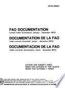 Documentation de la FAO.
