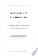 Documentation et philosophie
