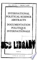 Documentation Politique Internationale