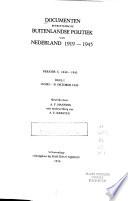 Documenten betreffende de buitenlandse politiek van Nederland 1919-1945