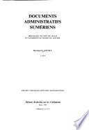 Documents administratifs sumériens