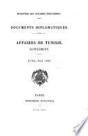 Documents diplomatiques. Affaires d'Égypte. 1880