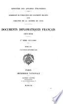 Documents diplomatiques français (1871-1914)