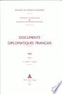 Documents diplomatiques français