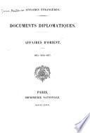 Documents diplomatiques