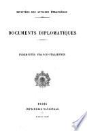 Documents diplomatiques