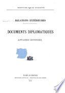 Documents diplomatiques