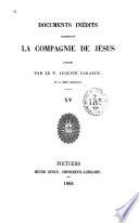 Documents inédits concernant la Compagnie de Jésus: Doc. O. Charles III et les jésuites de ses États Européens
