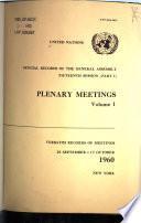 Documents Officiels de L'Assemblée Générale