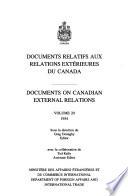 Documents on Canadian external relations