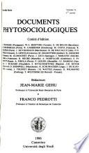 Documents phytosociologiques
