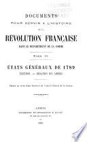 Documents pour servir à l'histoire de la Révolution française dans le département de la Somme