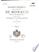 Documents relatifs à la principauté de Monaco depuis le quinzième siècle
