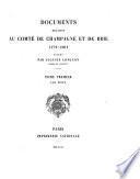 Documents relatifs au comté de Champagne et de Brie: Les fiefs